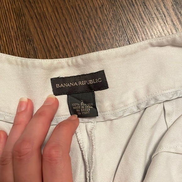 Banana Republic nude/light grey dress pants size 2 - Picture 2 of 7